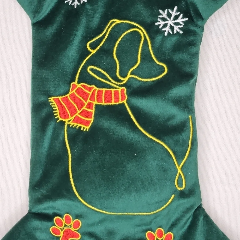 Green Dog Bone Shaped Pet Gift Bag